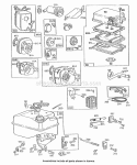 MufflersAir CleanersFuel Diagram and Parts List for  Briggs and Stratton Engine